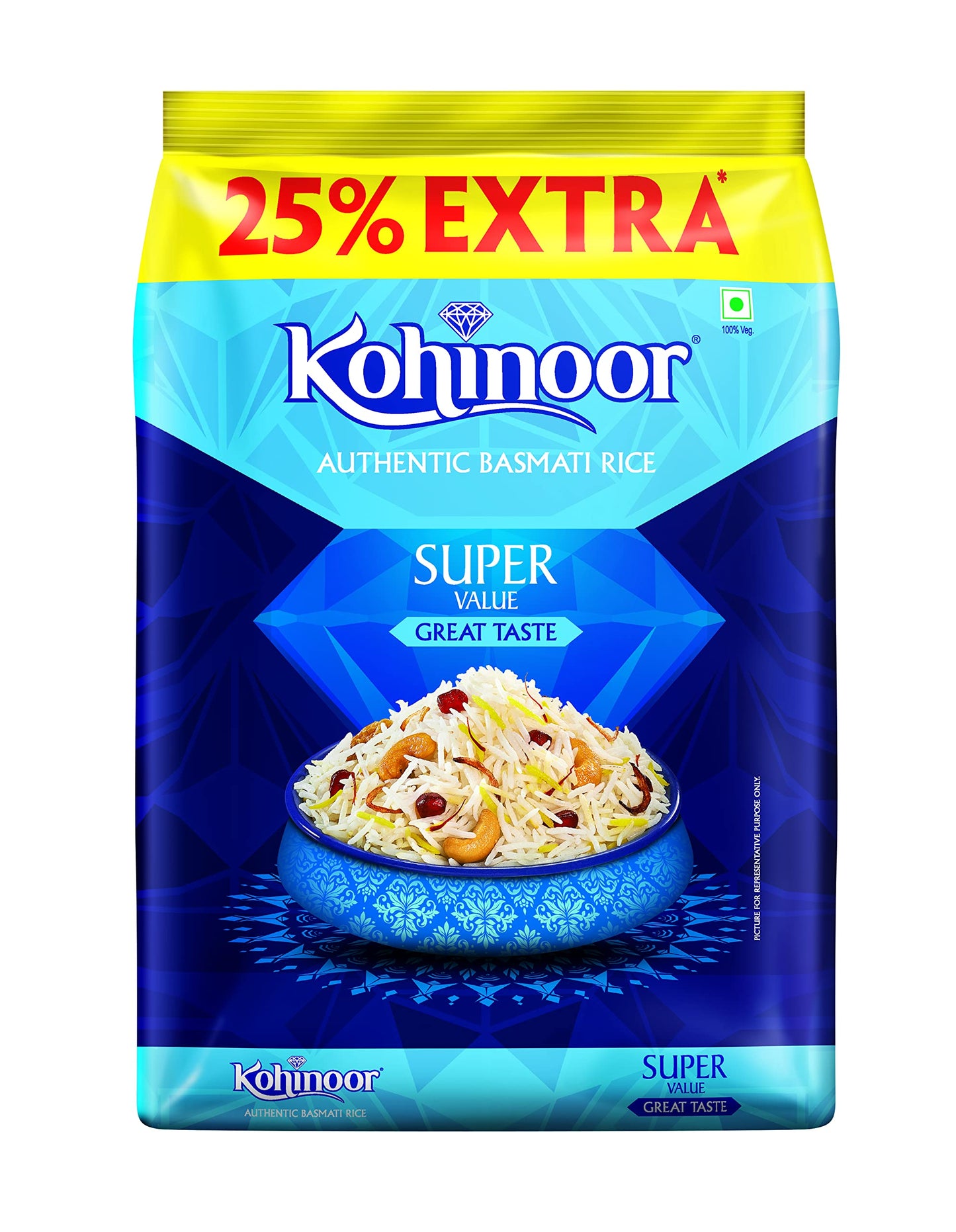 Kohinoor super value rice 1kg 25 extra