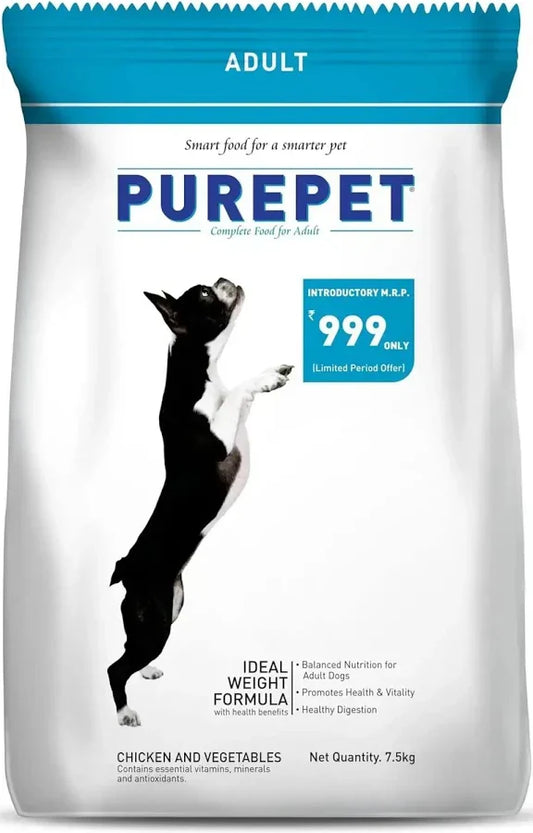 Purepet dog adult cv 7 5kg