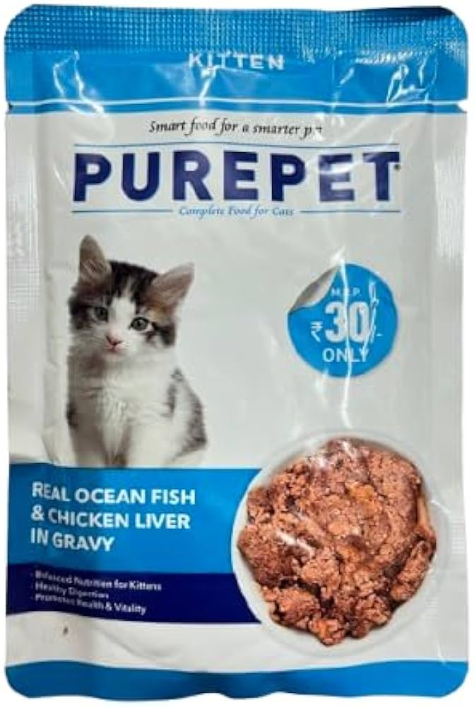 Purepet kitten real ocean fish gravy 50gm